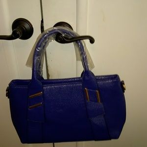 NWOT blue handbag